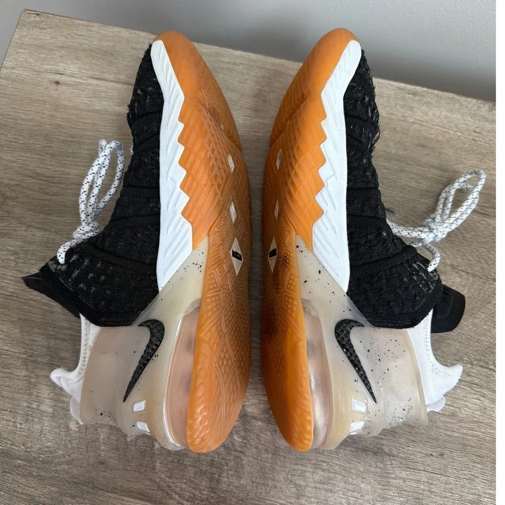Nike LeBron 18 Oreo Basketball‎ Shoes 6.5Y Womens 8 Black White Gum CW2760-007